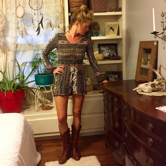 Paisley lightweight romper - Picture 3 of 7